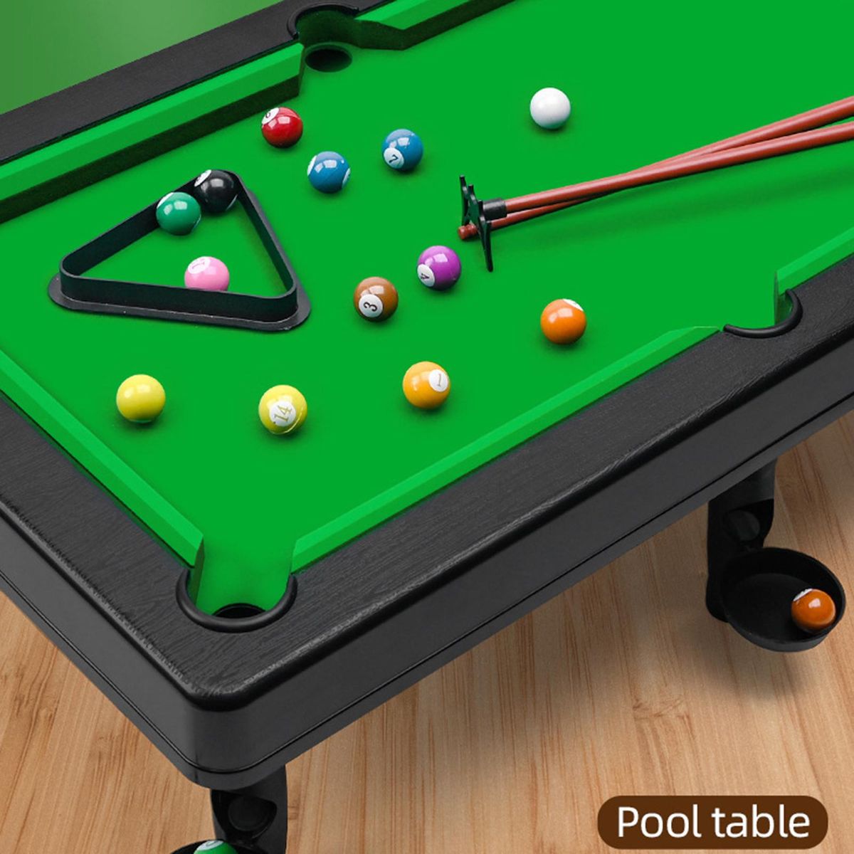 1 Set Mini Billiards Desktop Table Toy Game Set Billiards