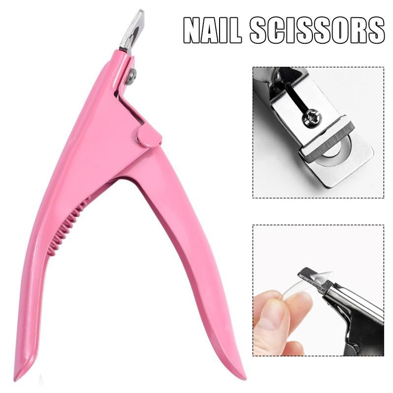 Nail Scissors Manicure False Tips Edge Cutter Art Clipper