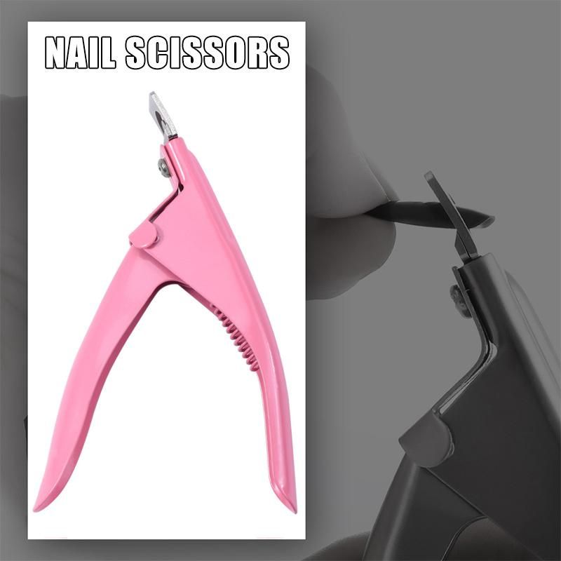 Nail Scissors Manicure False Tips Edge Cutter Art Clipper