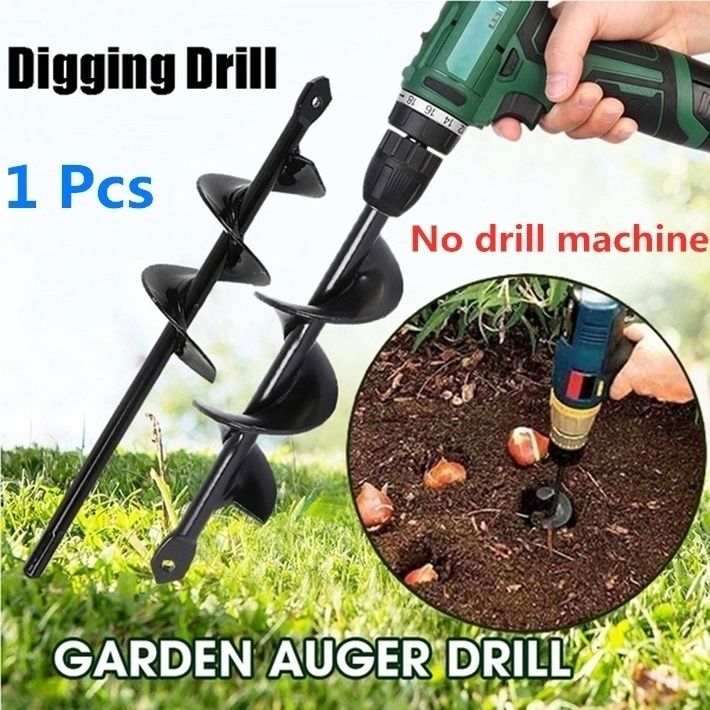 Digging Hole For Garden Planting Farm Agricultural Digging Holes Tools Auger Drill 9in Drill Head
