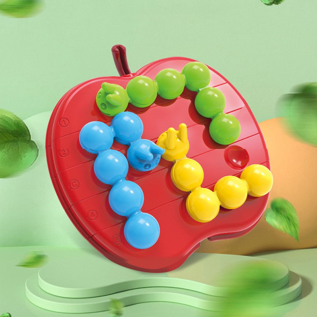 1 Set Children Caterpillar Toy Early Education Babies Caterpillar Eating Fruit Toy