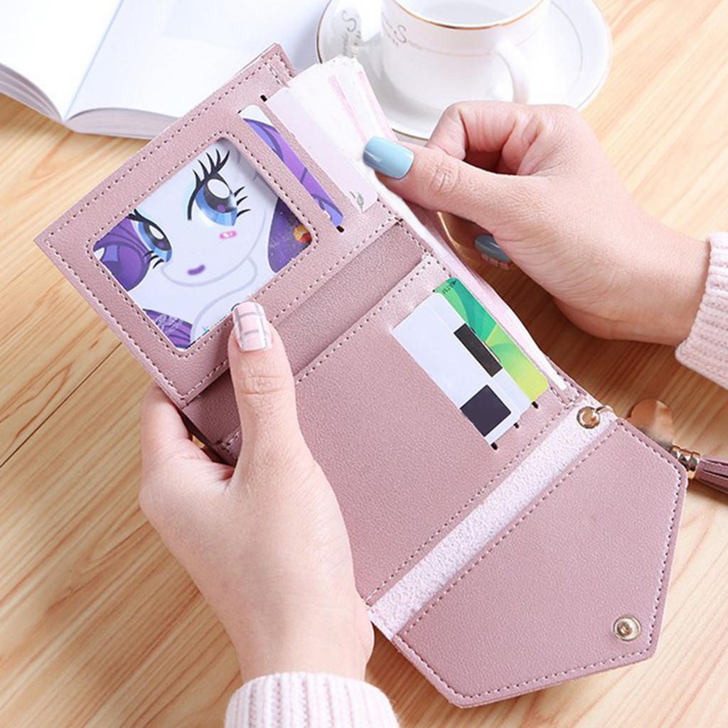 Women\\\'s Purse Leather Coins Purse With Light