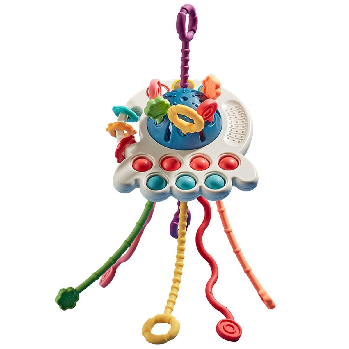 Kids Toy Crab Teething Sensory Toy Blue
