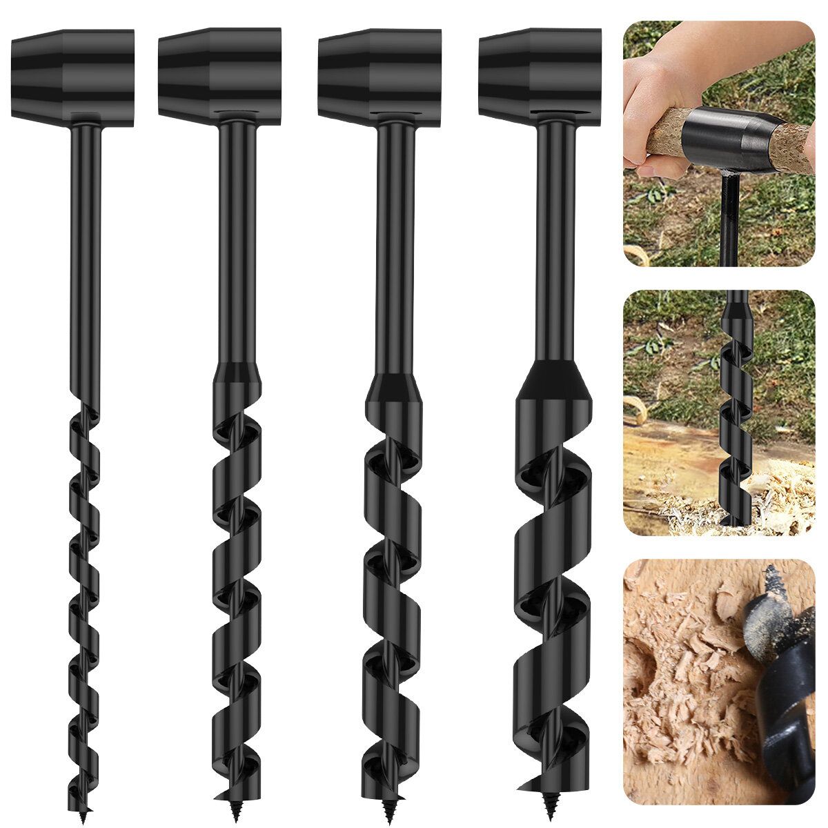 Hand Drill Carbon Steel Manual Auger Drill Portable Manual