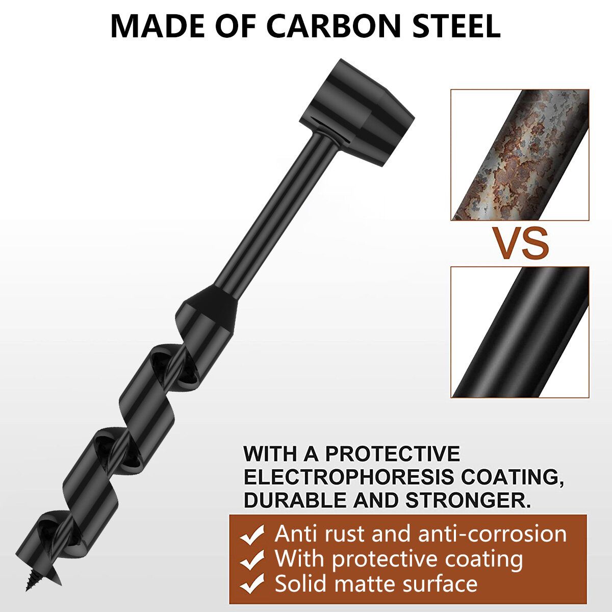 Hand Drill Carbon Steel Manual Auger Drill Portable Manual
