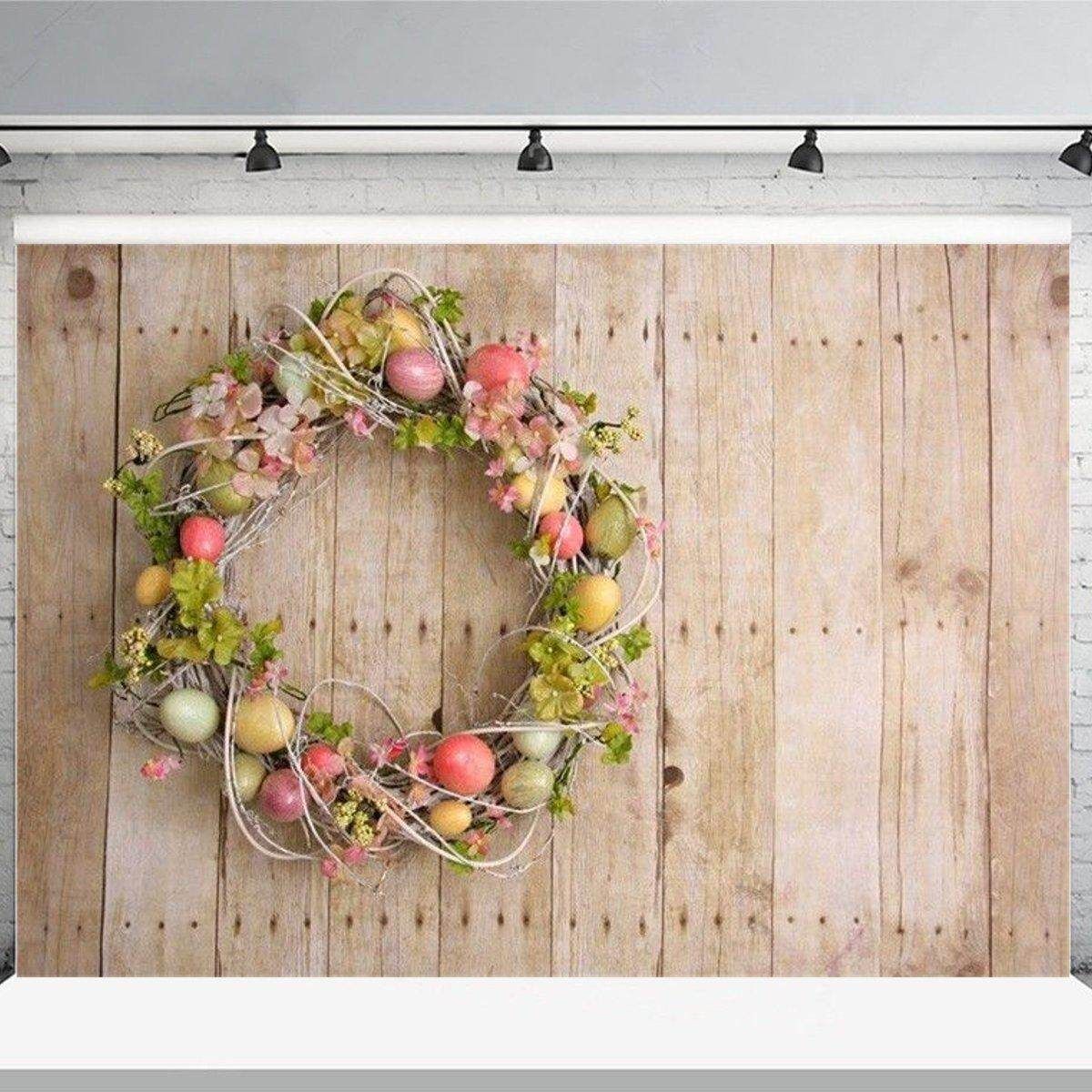 Easter Egg Wood Board 7x5ft Photography Backgrounds Vinyl Photo Backdrops Props # 90*150cm Army Green