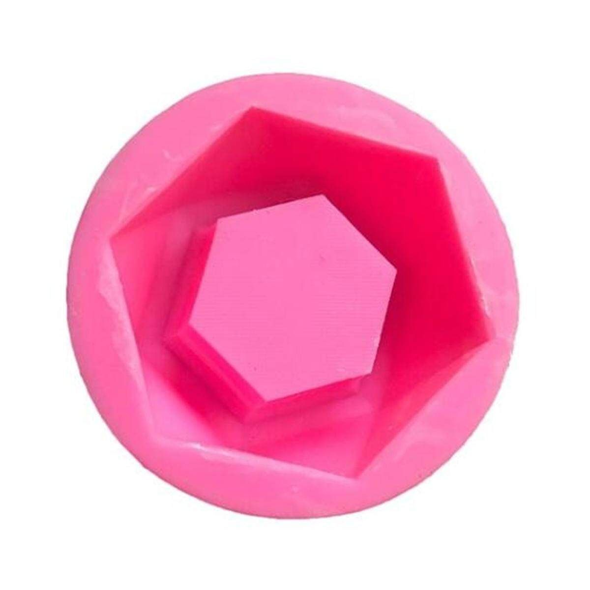 Diamond Shaped Cement Planter Succulent Pot Vase Silicone DIY Holder Mold