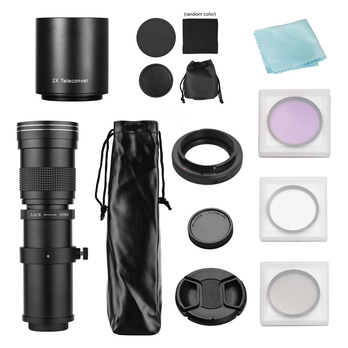 Camera MF Super Telephoto Zoom Lens F/8.3-16 420-800mm