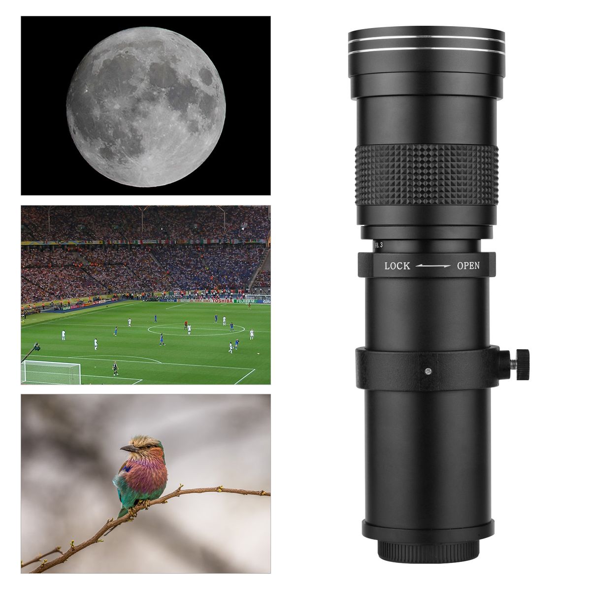 Camera MF Super Telephoto Zoom Lens F/8.3-16 420-800mm