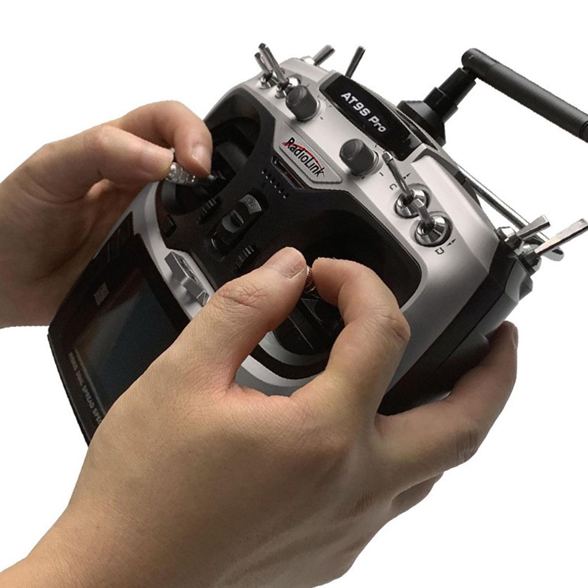 Radiolink AT9S Pro 12 Channels 2.4G RC Transmitter Radio Controller Mode 1 Support Crossfire Protocol with RX R9DS for RC Airplane
