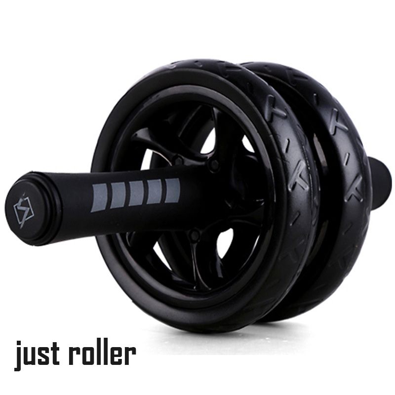 Fitness AB Roller With 2 PCS Elasticity Pull Rope Waist Abdominal Core Workout Abs-AB Roller