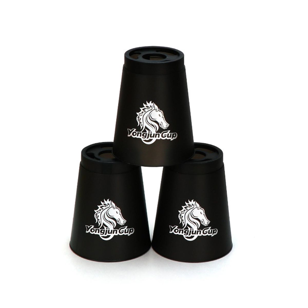 12PcsPack Cup Stacking Toy High Quick Speed Cups Kids Party Challenge Game Black