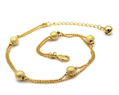Women'S Anklet Bracelet 18K Gold Plated Anklet