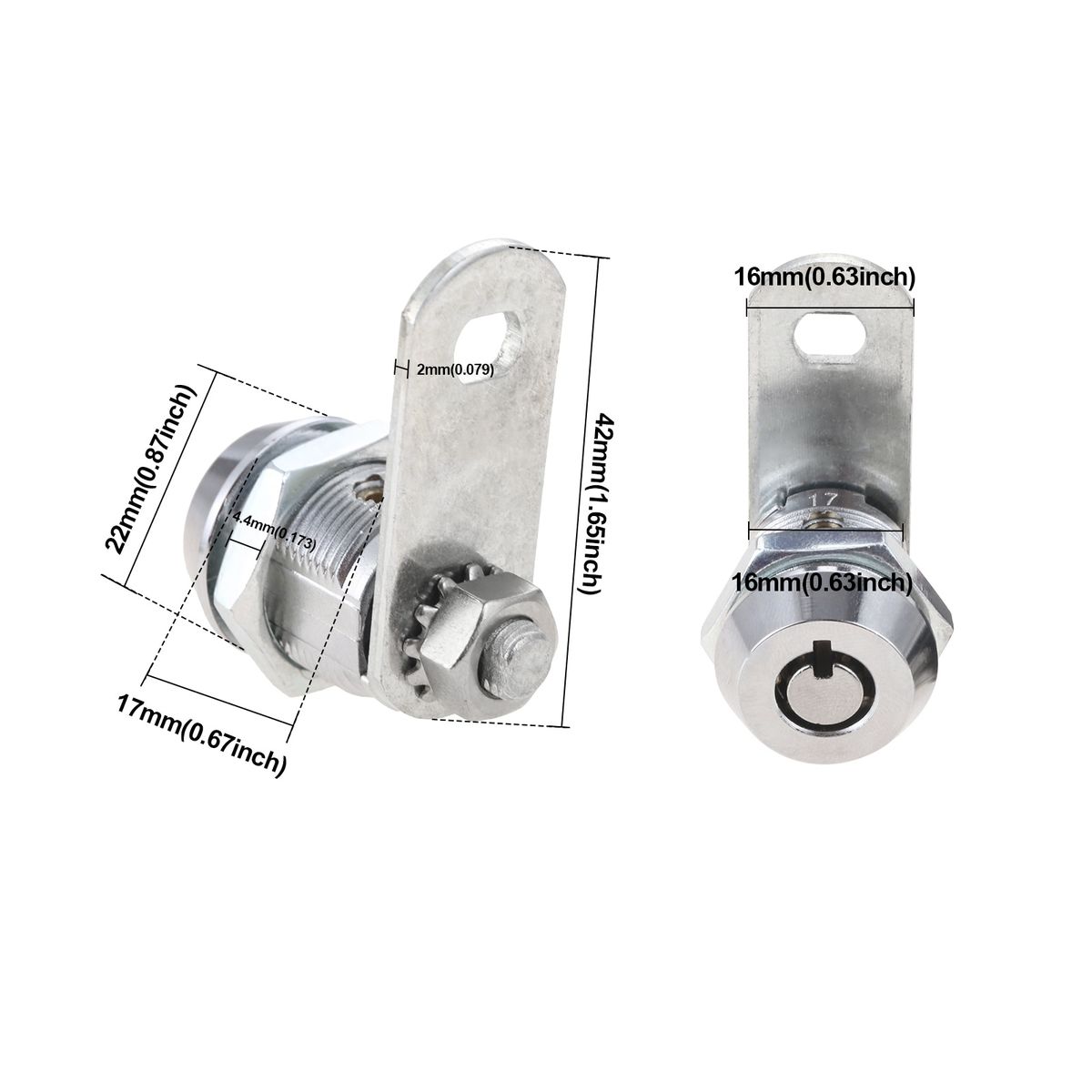 1pc Tubular Cam Lock +1-1/8
