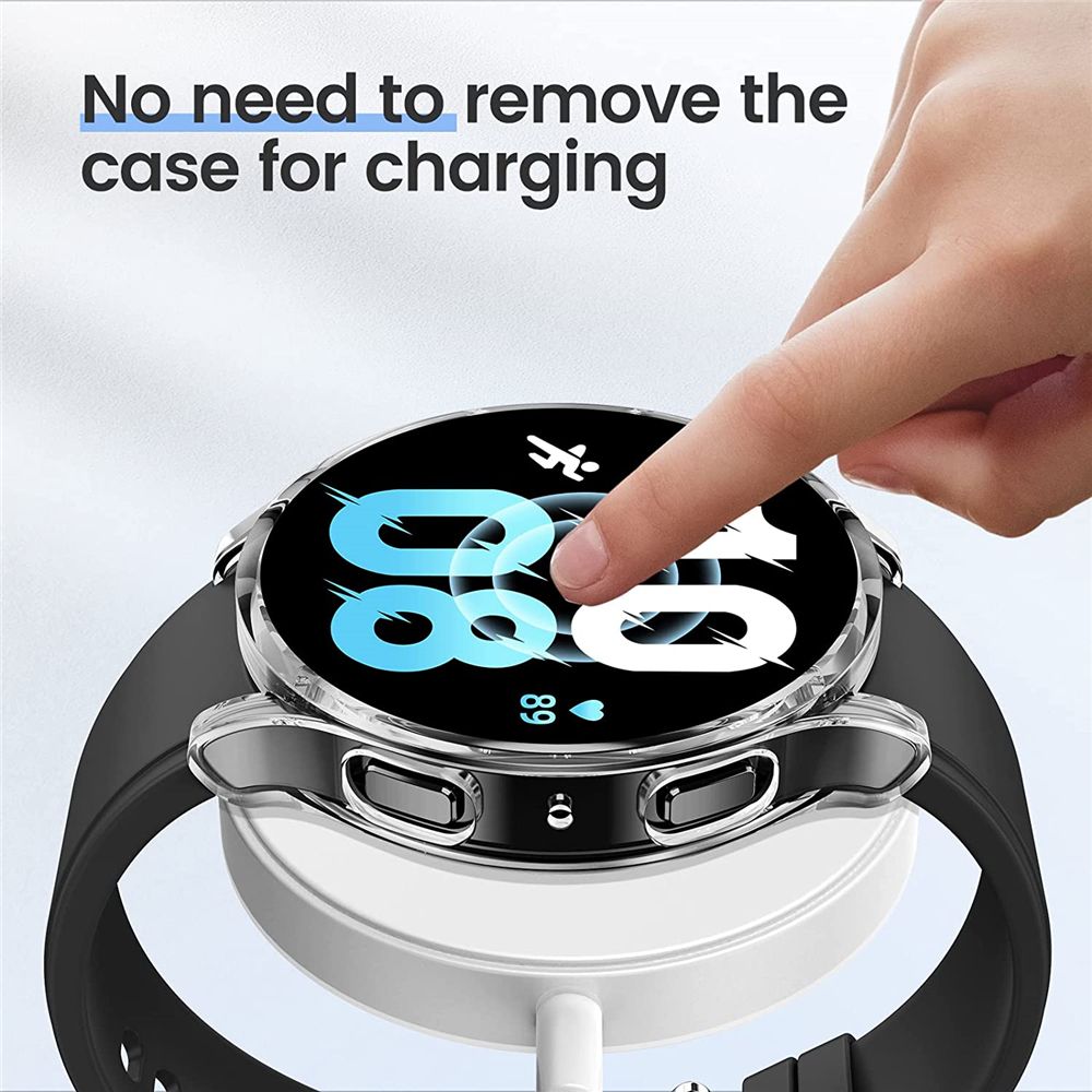 (rose Gold)For Samsung Galaxy Watch 5 44mm 40mm Case Screen Protector Cover For Galaxy Watch 5 Shock-Proof Soft TPU Case 40mm 44mm Bumper XXA