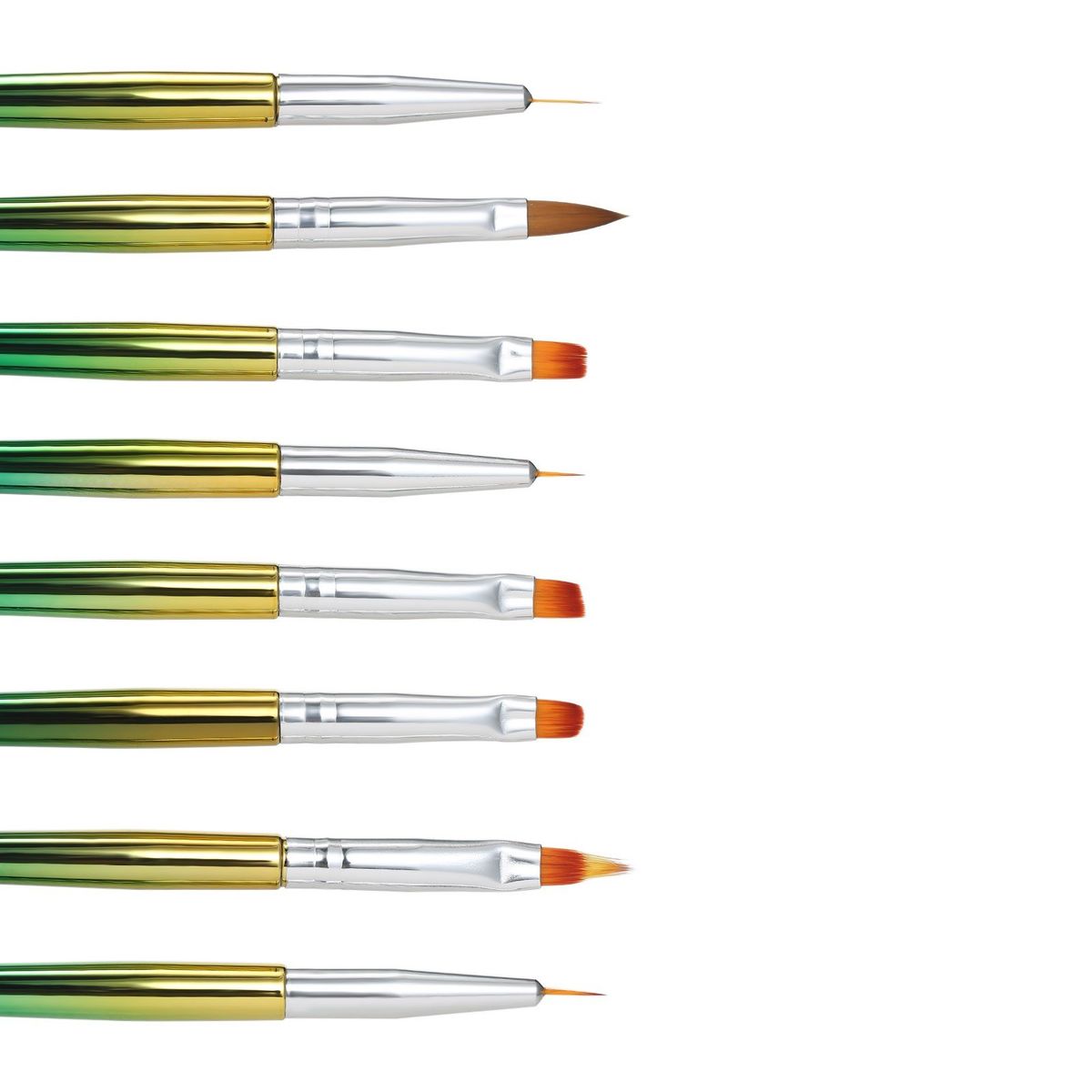 8pcs Nail Brushes Multi-functional Nail Liner Pens Painting