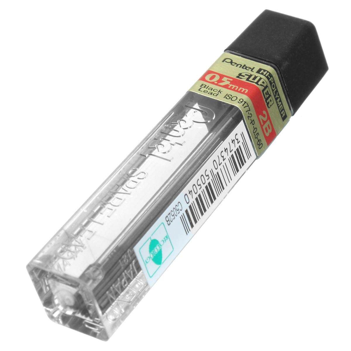 2B 0.5mm Automatic Pencil Lead Core Activity Line Width: 0.5mm Packing: Each Tube 12 Lead Black