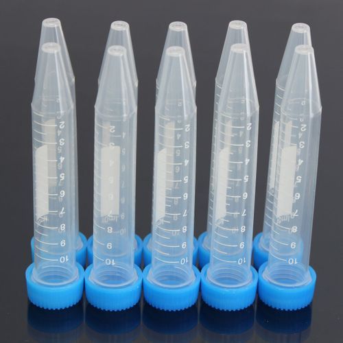 10pcs Plastic Centrifuge Test Tube