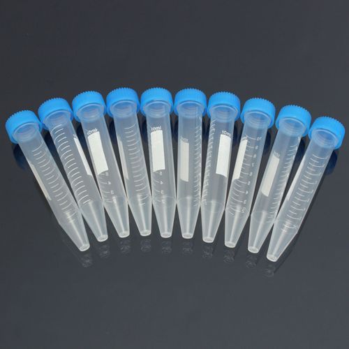10pcs Plastic Centrifuge Test Tube