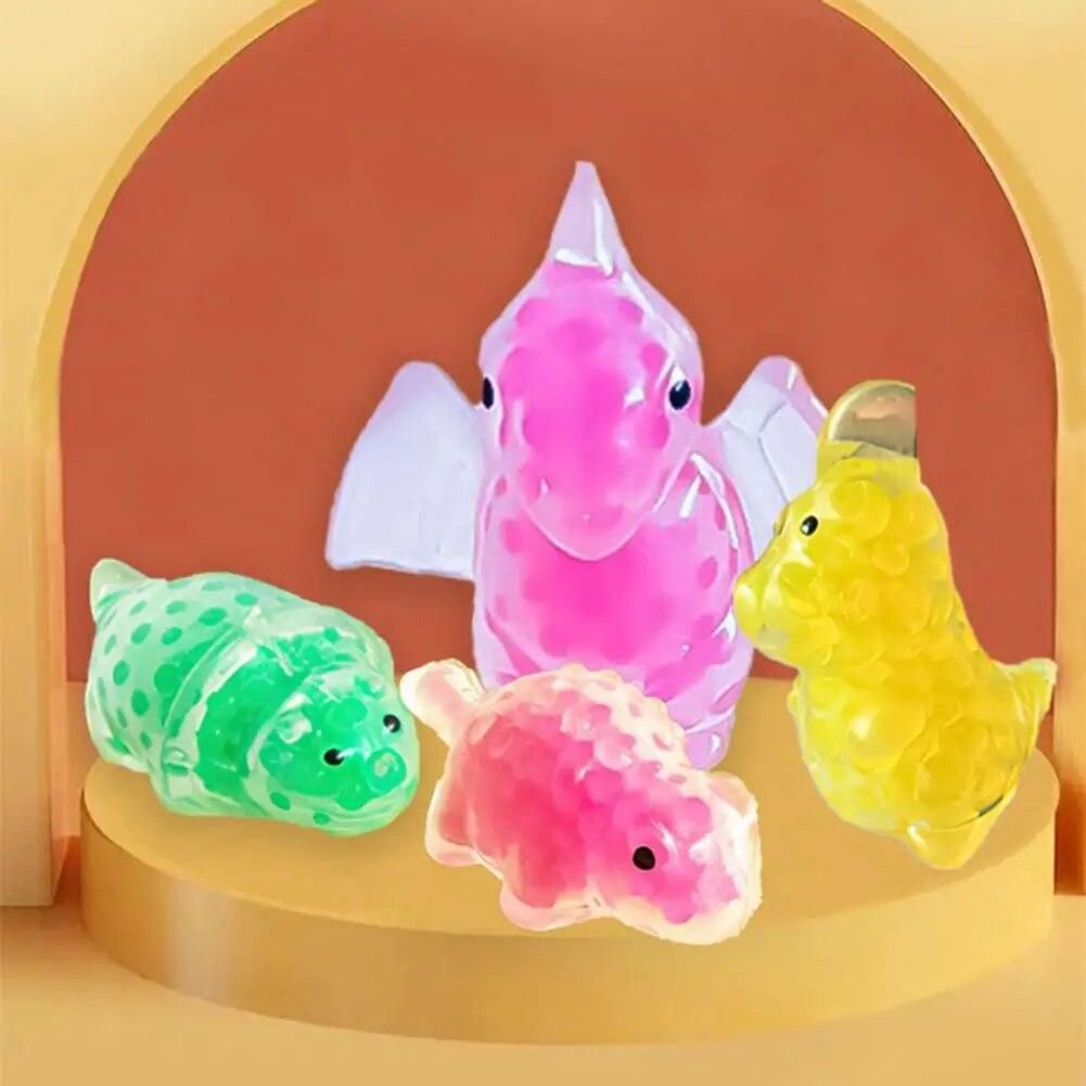 10Pcs Safe Sensory Stress Balls Dinosaur Doll Relieve Boredom Vent Toys Mini Dinosaur Squeeze Ball Kids Sensory Toys