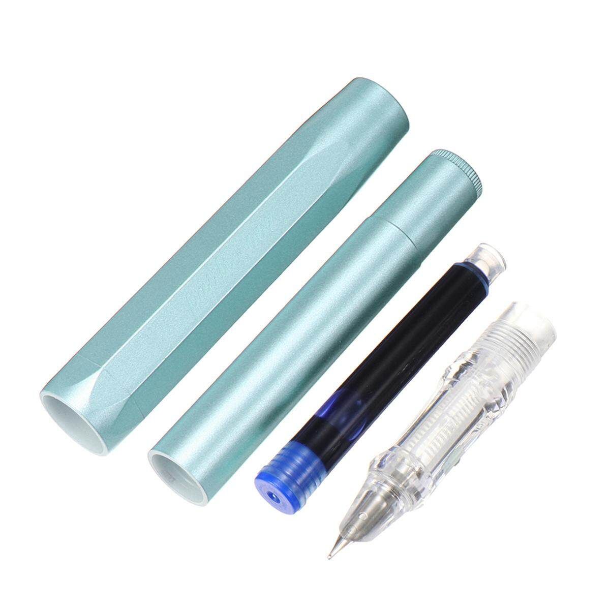 Kawaii Pocket Travel Iraurita Fountain Pen 0.38mm/0.5mm Ink Pens Simple Fashion [0.38Blue 0.38Blue