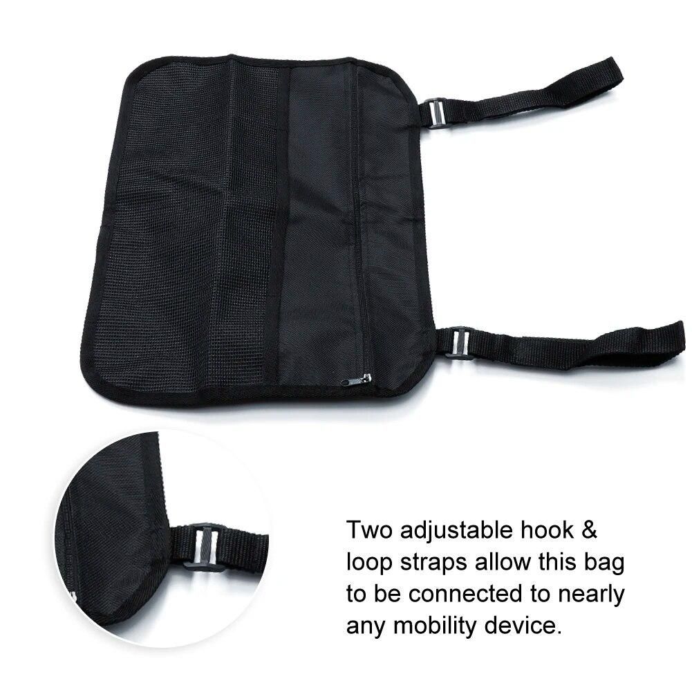 Wheelchair Side Bag Multi-pockets Walker Bag Rollator Organizer Organization Accessory for Wheelchairs / Scooters