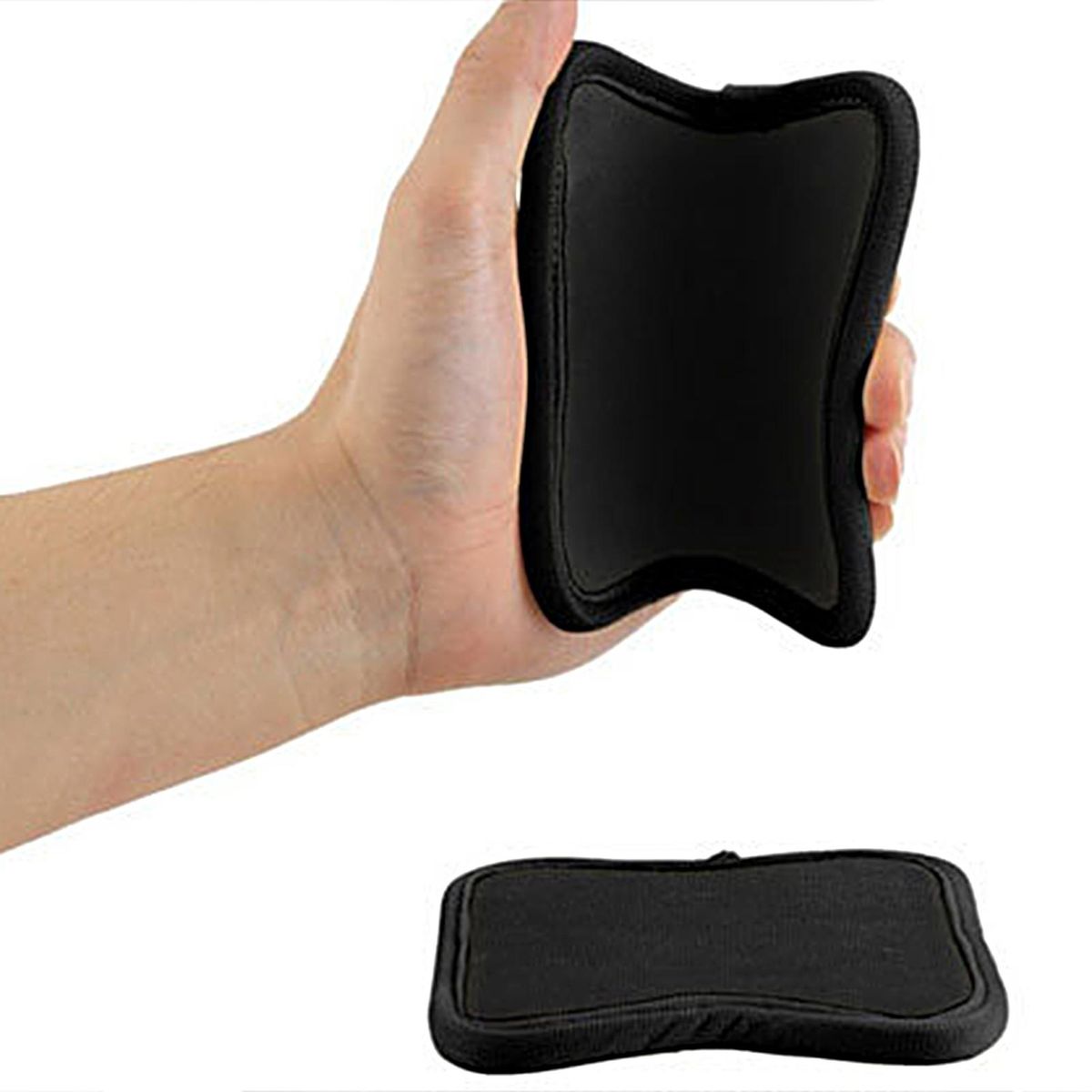 1 Pair Dumbbell Handle Mat Anti-break Dumbbell Handle Mat Black