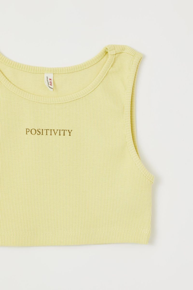 Girl - Slim Fit Knitted Athlete - Yellow