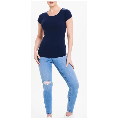 Stylish Ladies Top - Navy Blue
