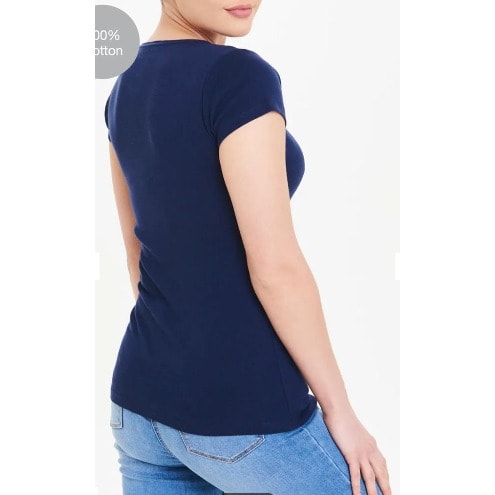 Stylish Ladies Top - Navy Blue