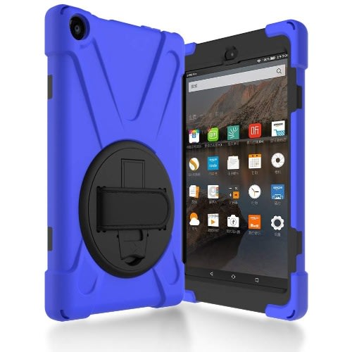 32gb Storage Fire Hd Tablet With Alexa - 8" - 2gb Ram + Blue Rotation Proof Case
