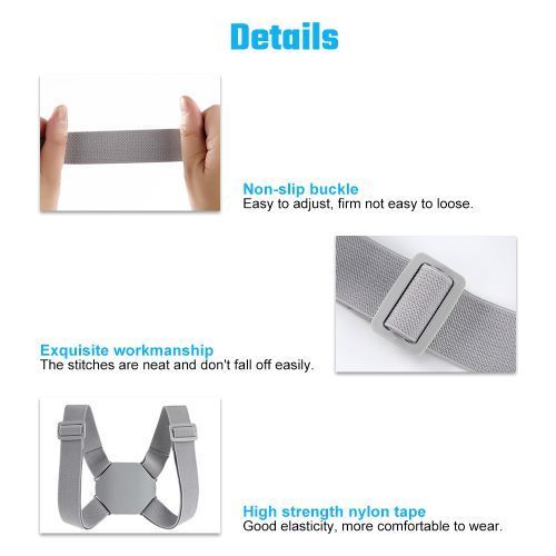 Electric Posture Corrector Back Brace Spine Stretcher Lumbar Vibration Massager Spine Deck Backbelt Support USB Rechargeable(#1 Belt)
