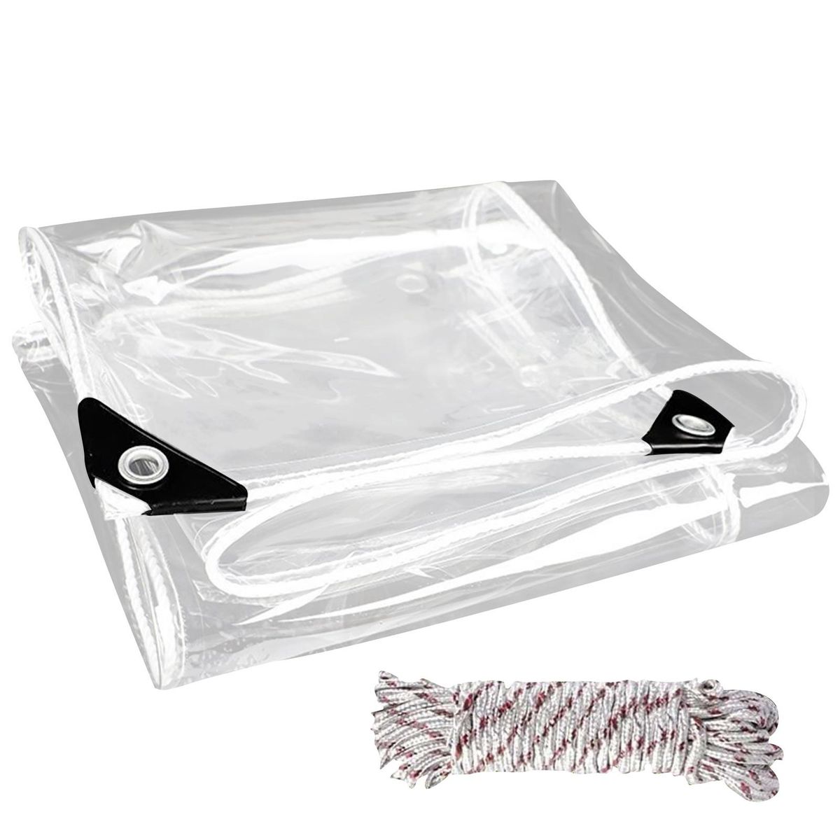 Windproof Tarp Waterproof Tarp with Grommets Reinforced for Outdoor