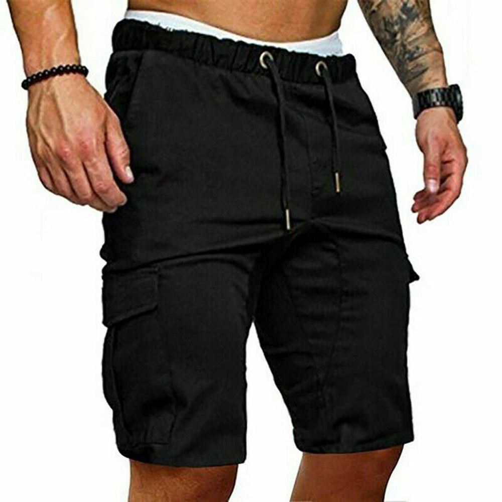 Stylish Men's Summer Shorts Sports Work Casual  Combat Cargo Short Trousers-A