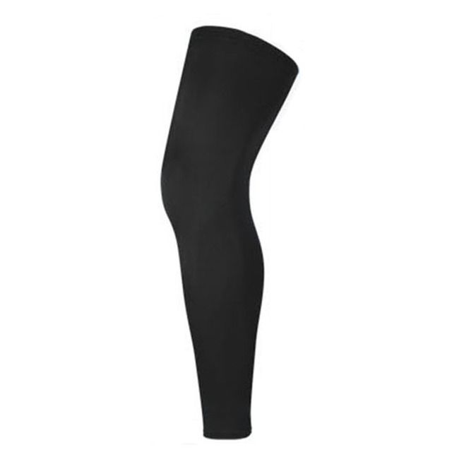 1PCS Sports Knee Protector Brace Strap Breathable ANTI_UV Outdoor Cycling Leg Sleeve Basketball Leg Sleeve Knee Pads(#black)