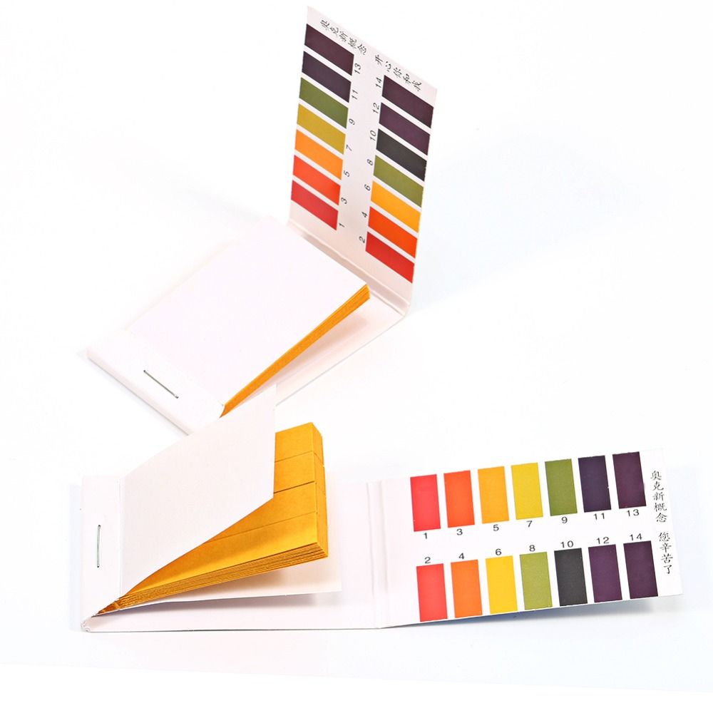 80 Strips/Set 45x7mm Full Range 1-14 PH Alkaline Acid Test Paper Water Cosmetics Soil Litmus Test Strips Kit PH Indicator Meter