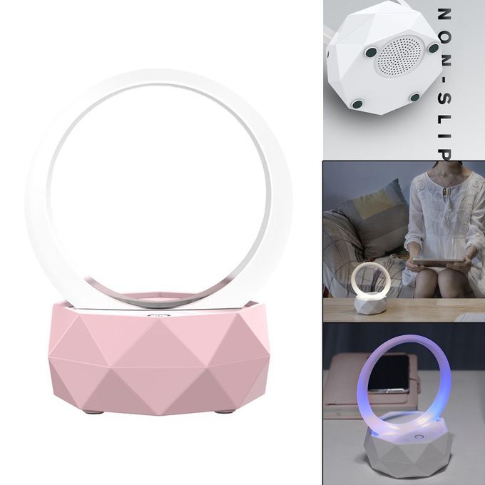 LED Wireless Speakers 1500mAH Colorful Gift For Home Classroom Pink