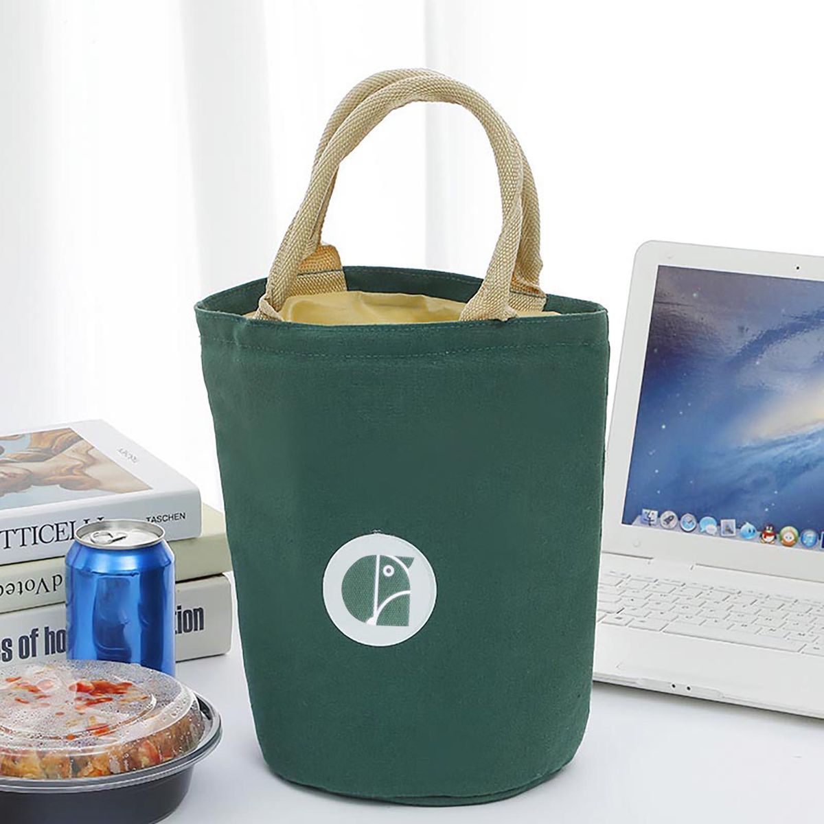 Bento Tote Bag Universal Outdoors Thermal Bento Bag Green