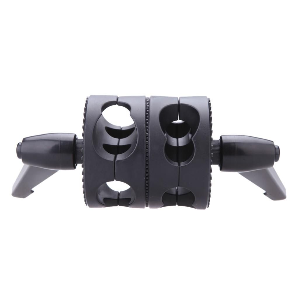 Dual Swiveling Grip Head Angle Clamp for Photo Studio Boom Arm Reflector Holder Stand