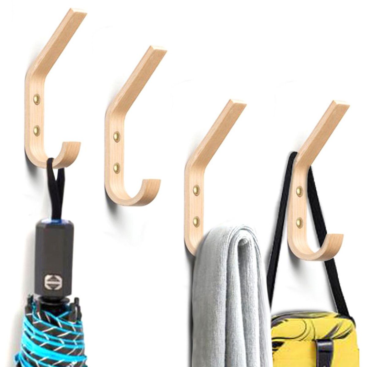 Wall Hook Coat Hat Single Wall Hook Hanger Khaki