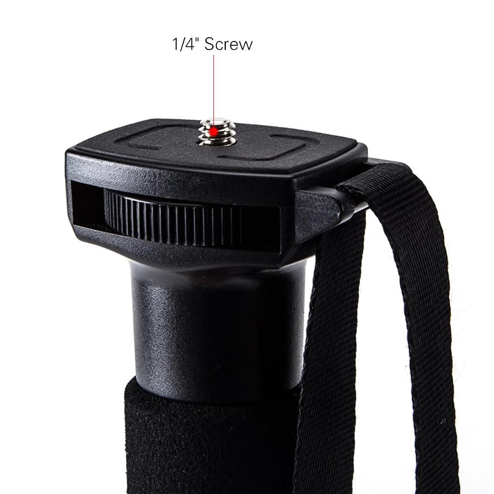 YUNTENG YT-218 Portable Photography Monopod Aluminum Alloy 1/4 Inch Screw Mount 37-152cm Adjustable Height Max. Load 1.5kg for DSLR ILDC Camera Smartphone