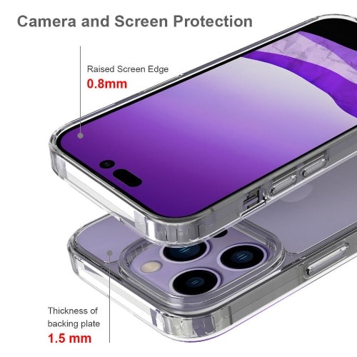 Acrylic Hard Back Clear Case For Apple iPhone 14 Pro Max