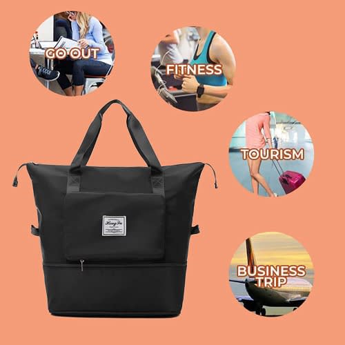 Foldable Travel Bag -Black