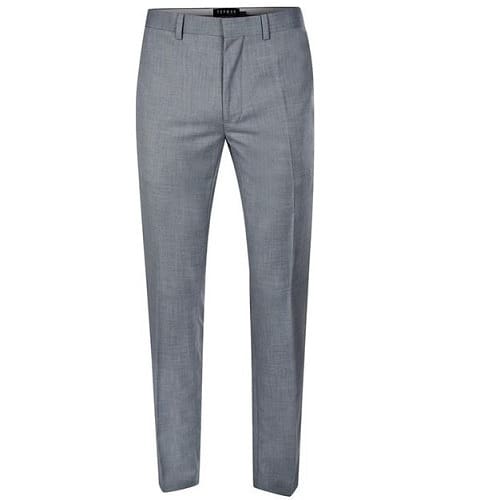 Lightweight  Crosshatch Skinny Fit Suit - Grey