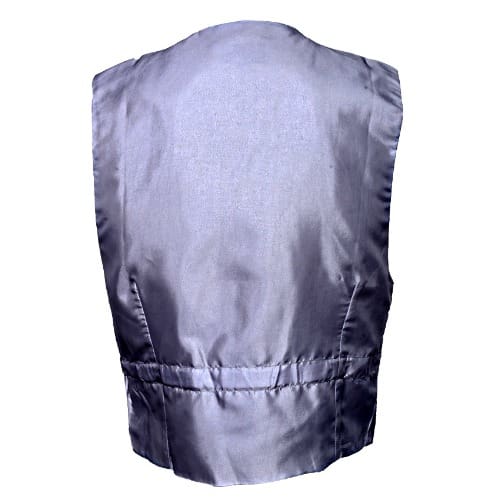 Three Button Premium Glittering Waistcoat- Silver - MWC-2827