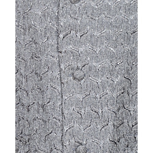 Three Button Premium Glittering Waistcoat- Silver - MWC-2827