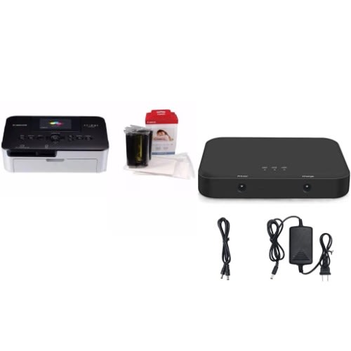 Selphy Cp1000 Photo Printer With Selphy Photo Paper-Ribbon And Battery Power Bank