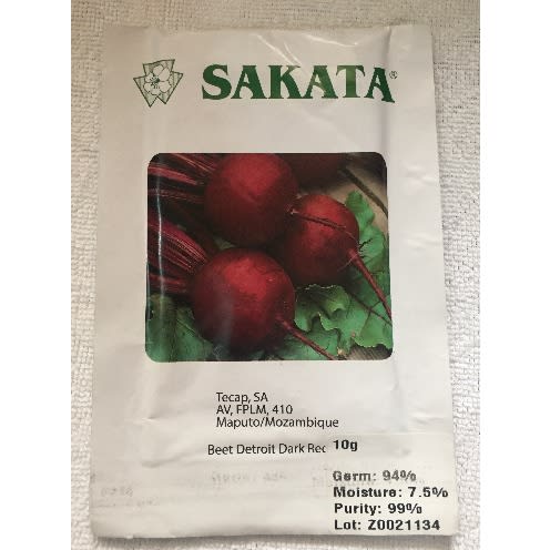 Beetroot Seeds -Detroit Dark Red - 10 Grams