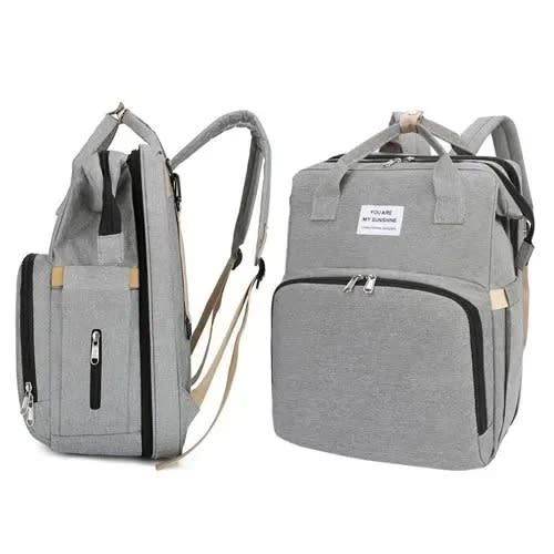 Foldable Baby Travel Diapers Bag With Bed-Crib
