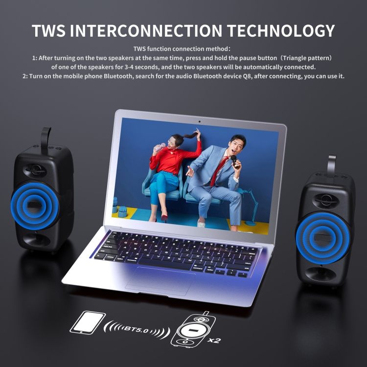 Portable Cylindrical Bluetooth Speaker